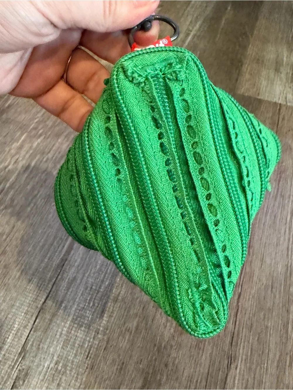ZIPIT Green Frog Coin Pouch with Red Tongue
